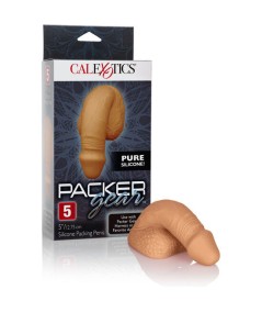 PACKING PENIS  PENE DE SILICONA 12.75CM CARAMELO