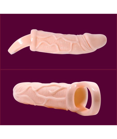 BAILE FUNDA EXTENSORA PENE CON VIBRACION Y STRAP PARA TESTICULOS 13.5 CM