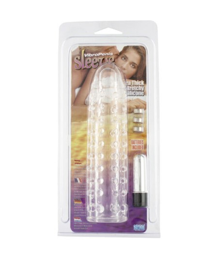 SEVENCREATIONS FUNDA PARA EL PENE CON VIBRACIÓN TRANSPARENTE