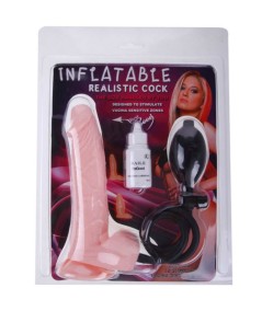 INFLATABLE REALISTIC COCK DILDO HINCHABLE REALISTICO CON VENTOSA