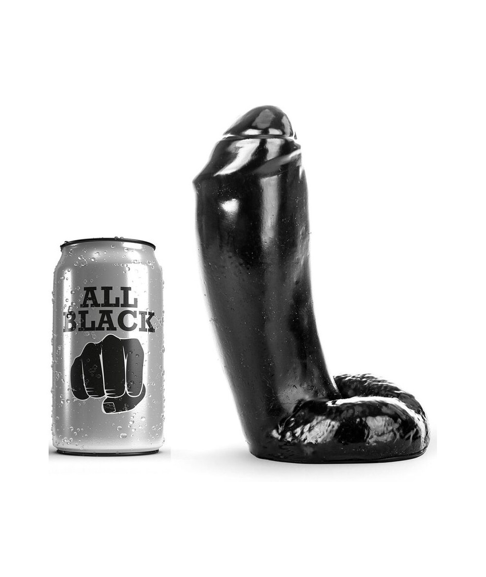 ALL BLACK - DILDO REALISTICO 18 CM