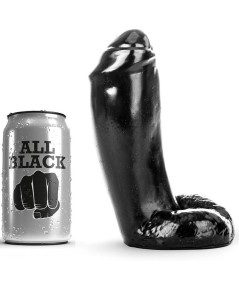 ALL BLACK - DILDO REALISTICO 18 CM