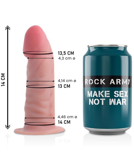 ROCKARMY - DUAL DENSITY TIGER DILDO REALISTA 14CM