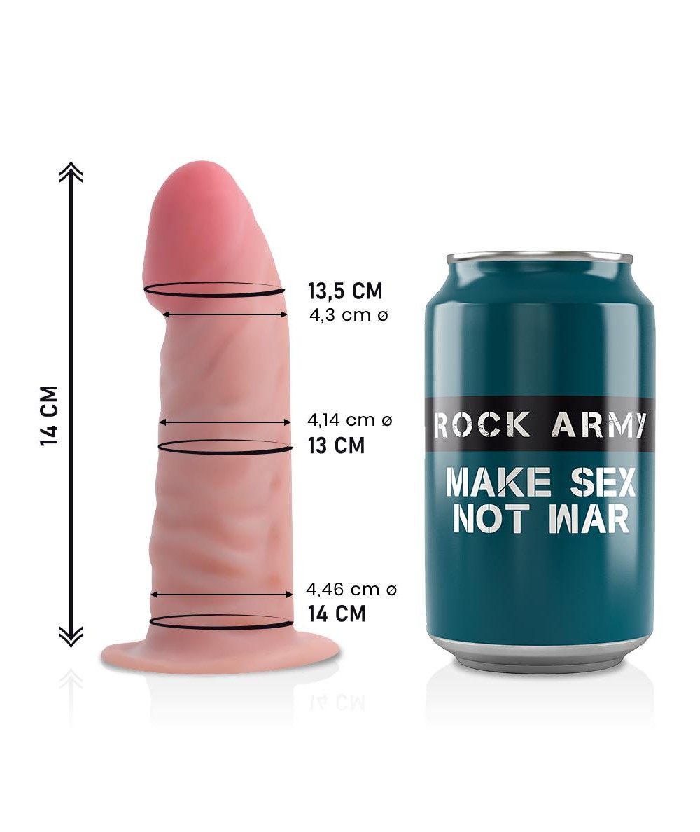 ROCKARMY - DUAL DENSITY TIGER DILDO REALISTA 14CM