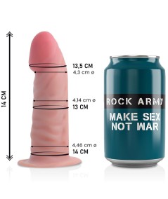 ROCKARMY - DUAL DENSITY TIGER DILDO REALISTA 14CM