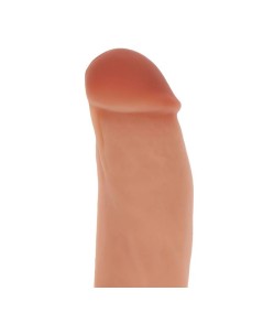 GET REAL - DILDO SILICONA 18 CM CON TESTICULOS NATURAL