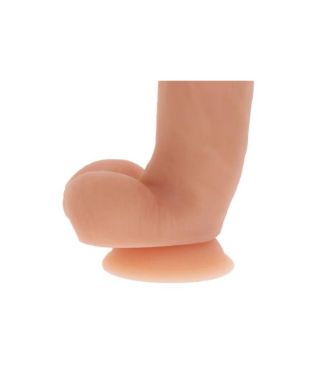 GET REAL - DILDO SILICONA 18 CM CON TESTICULOS NATURAL