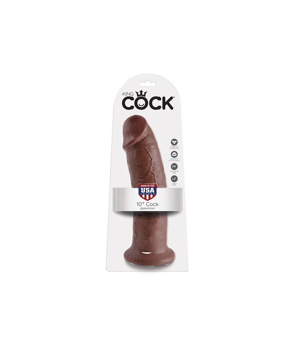 KING COCK 10" PENE MARRON 25.4 CM