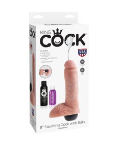 KING COCK PENE REALISTICO EYACULADOR NATURAL 20.32CM