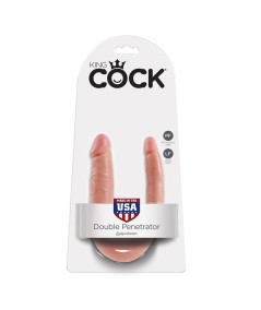 KING COCK DILDO DOBLE PENETRACIÓN 12.7CM NATURAL