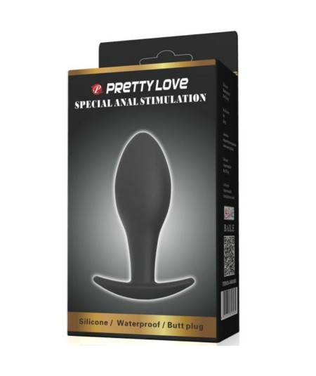 PRETTY LOVE  PLUG ANAL SILICONA  ANCLA 8.5 CM NEGRO