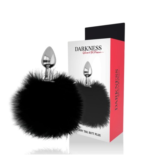 DARKNESS EXTRA BUTTPLUG ANAL CON COLA NEGRO 7CM