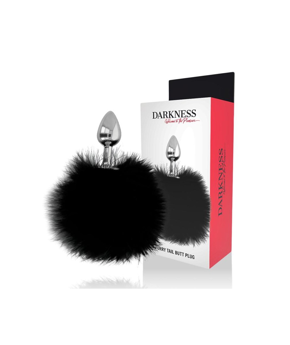 DARKNESS EXTRA BUTTPLUG ANAL CON COLA NEGRO 7CM