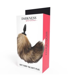 DARKNESS COLA NATURAL CON PLUG ANAL SILICONA 10CM