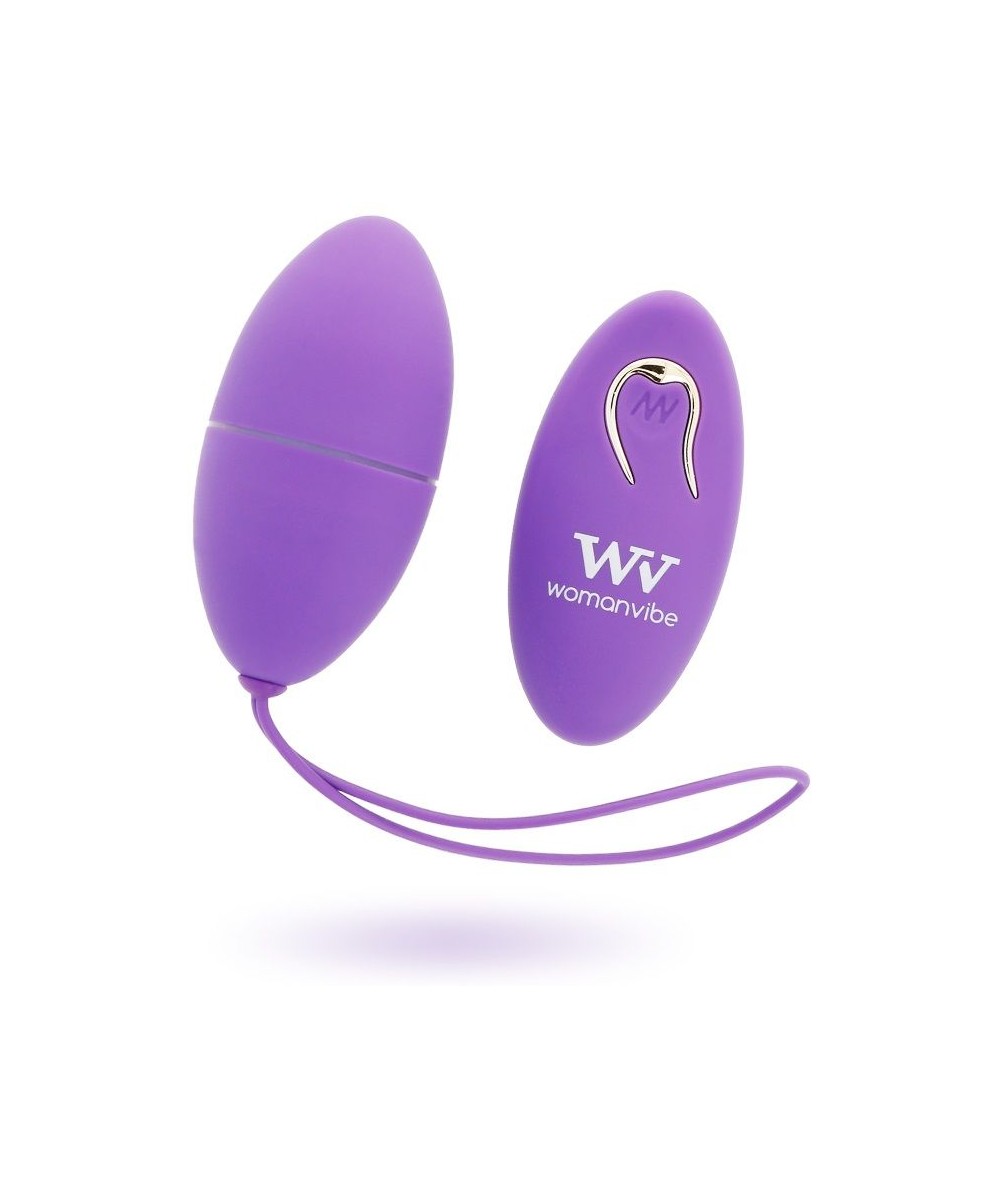 WOMANVIBE - ALSAN HUEVO CONTROL REMOTO NEGRO SILICONA PURPLE