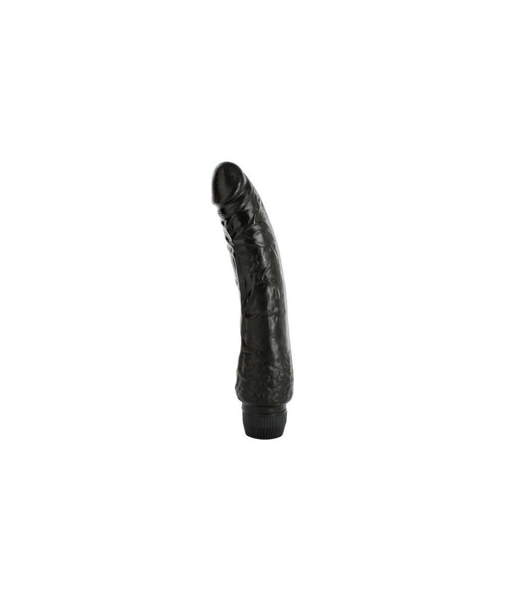 SEVENCREATIONS VIBRATOR DE GELATINA NEGRO 20 CM.