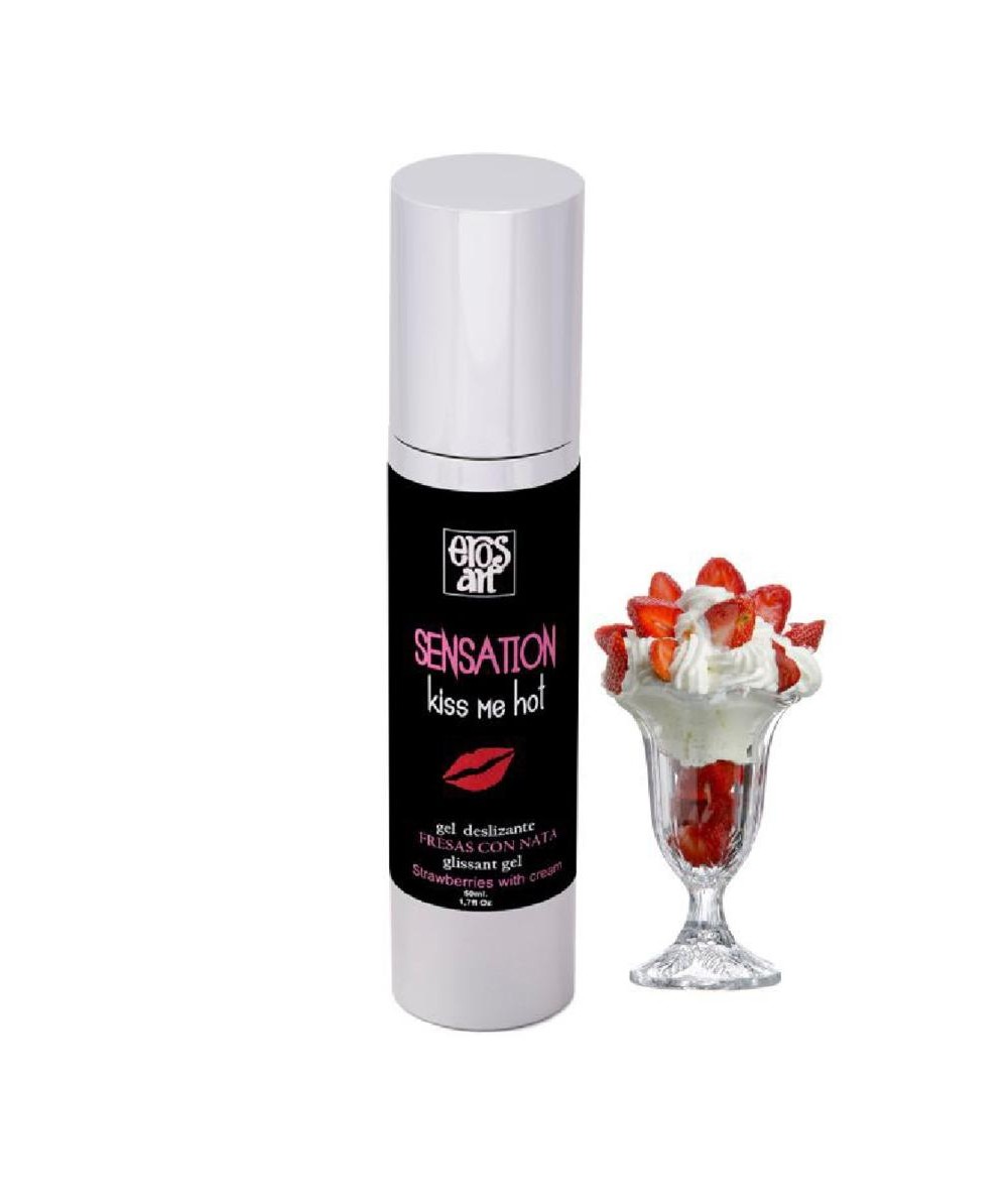 EROS SENSATTION LUBRICANTE NATURAL FRESAS CON NATA 50ML