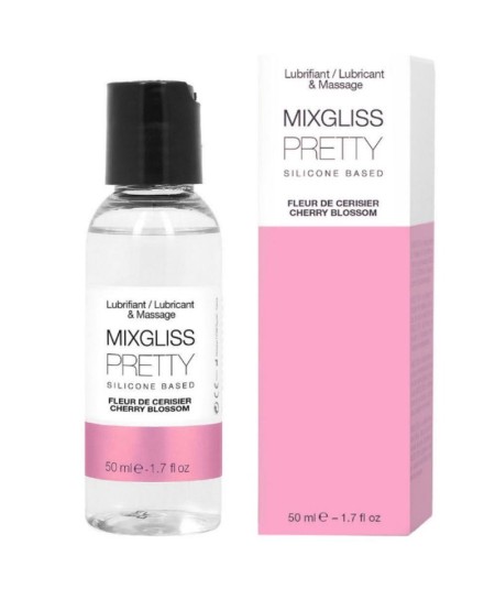 MIXGLISS PRETTY LUBRICANTE SILICONA FLOR DE CEREZA 50 ML