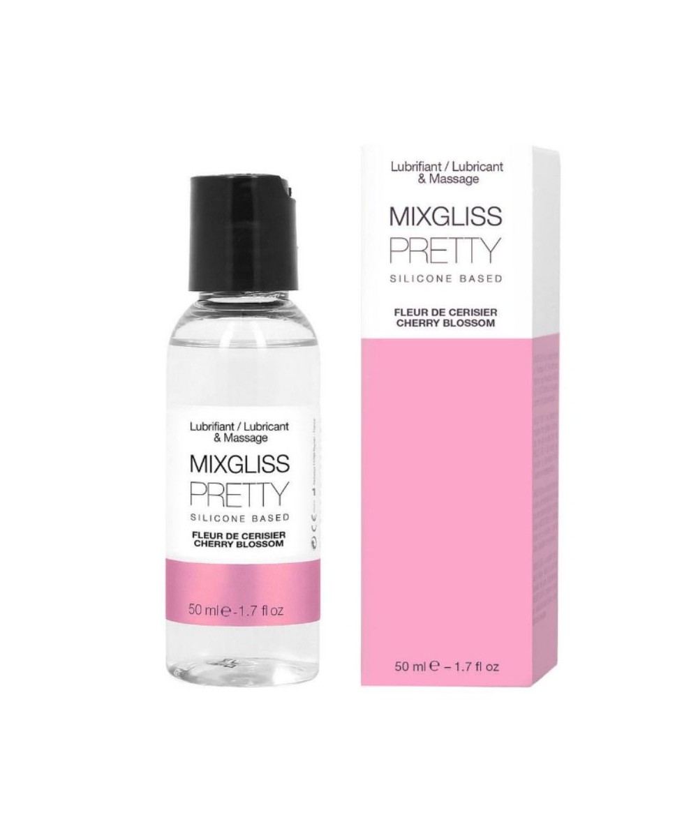 MIXGLISS PRETTY LUBRICANTE SILICONA FLOR DE CEREZA 50 ML