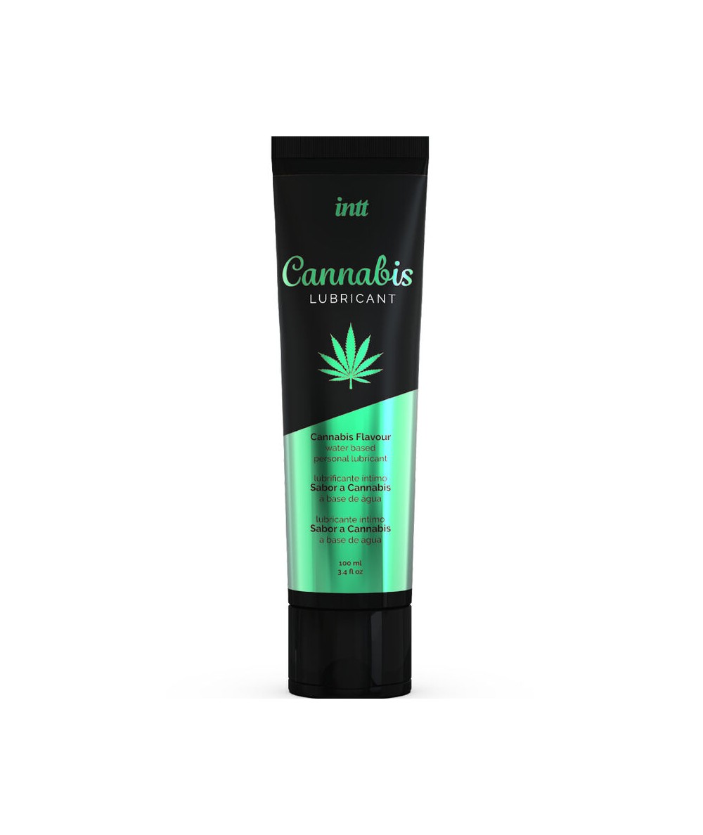 INTT - LUBRICANTE INTIMO BASE AGUA CON SABOR A CANNABIS