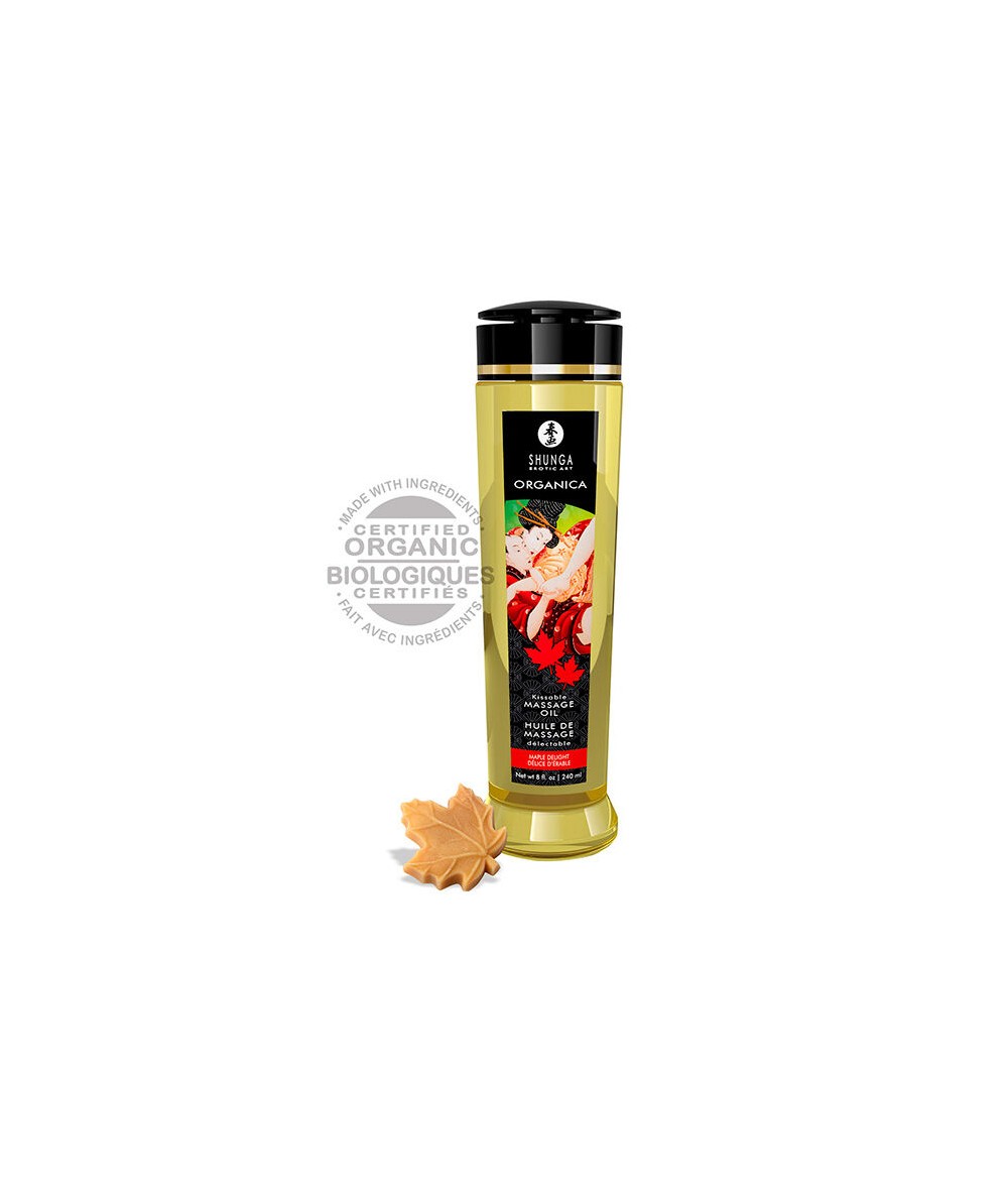 SHUNGA ACEITE COMESTIBLE DE MASAJE EROTICO ORGANICA 240ML - MAPLE DELIGHT