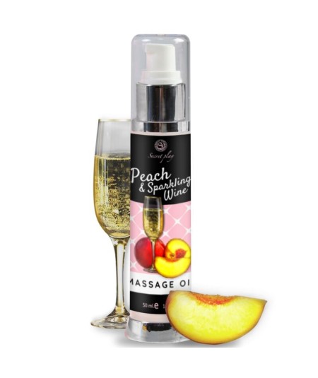 SECRETPLAY ACEITE MASAJE MELOCOTÓN & CAVA 50 ML