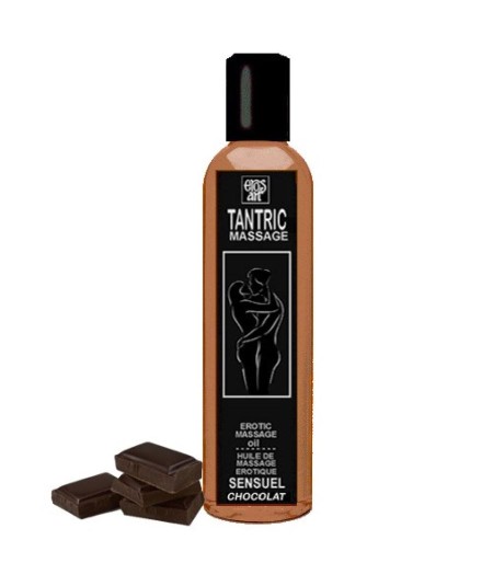 EROS-ART ACEITE MASAJE TANTRICO NATURAL Y AFRODISÍACO CHOCOLATE  100ML