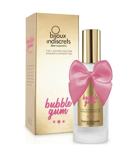 BIJOUX BUBBLE GUM GEL 2 EN 1 SILICONA CHICLE DE FRESA 100 ML