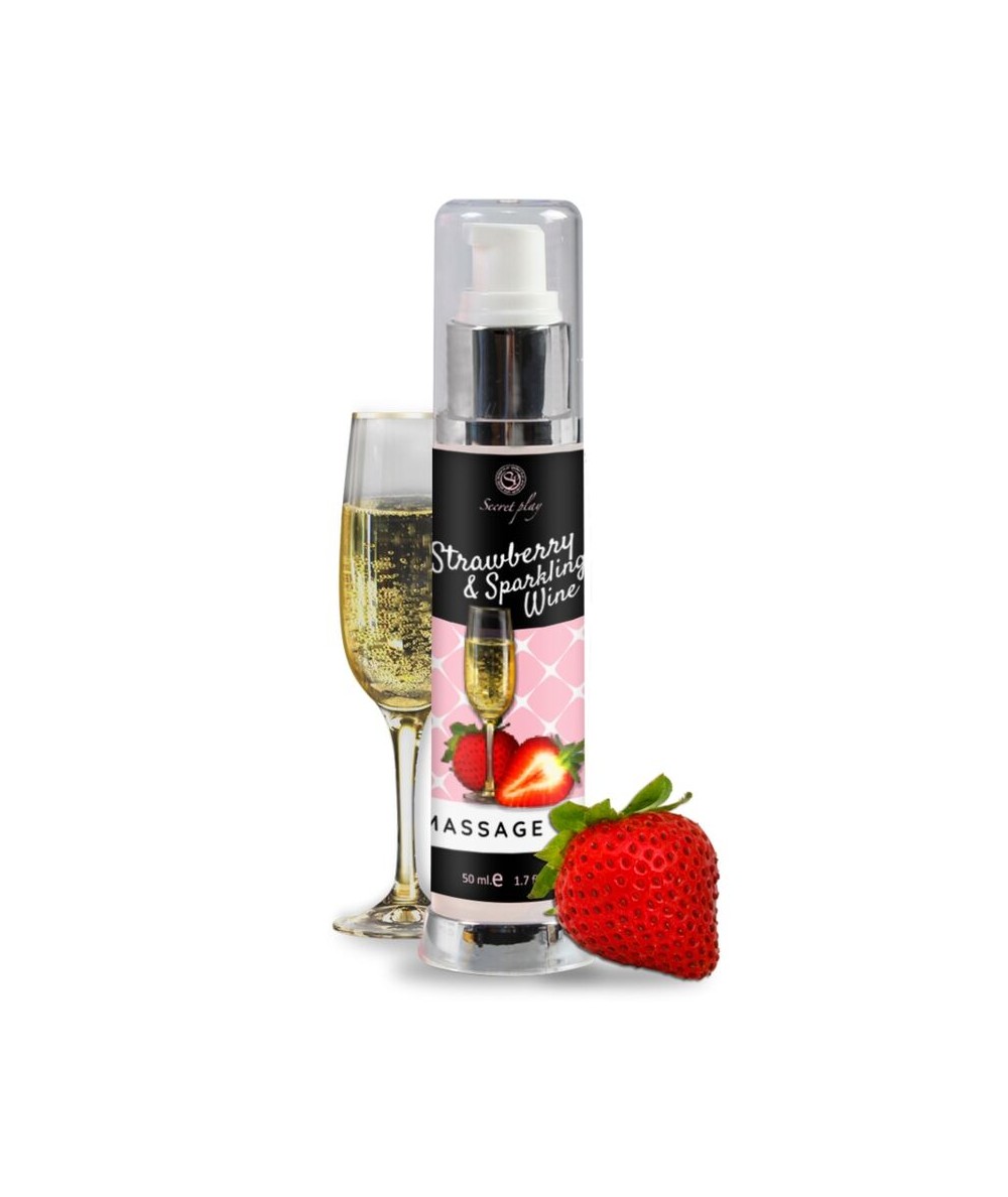 SECRETPLAY ACEITE MASAJE FRESAS & CAVA 50 ML