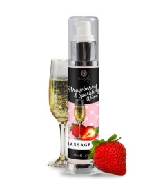 SECRETPLAY ACEITE MASAJE FRESAS & CAVA 50 ML