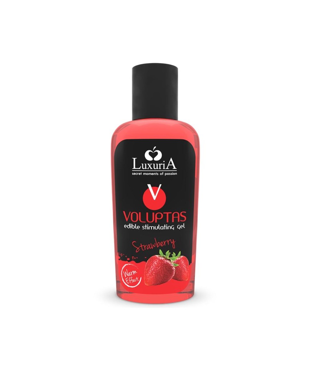 LUXURIA VOLUPTAS GEL MASAJE COMESTIBLE EFECTO CALOR - FRESA 100 ML