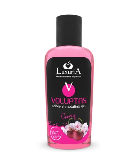 LUXURIA VOLUPTAS GEL MASAJE COMESTIBLE EFECTO CALOR - CEREZA 100 ML