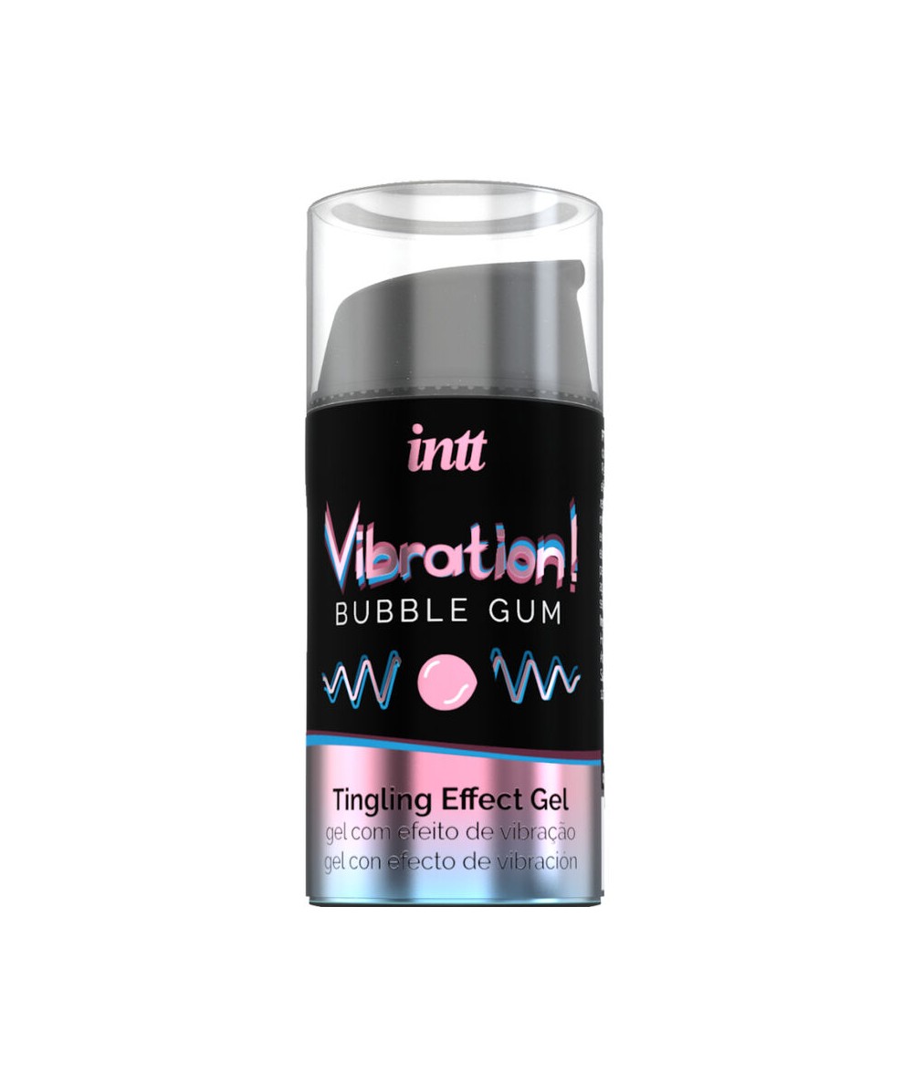 INTT - POTENTE ESTIMULANTE  ÍNTIMO GEL VIBRADOR LIQUIDO CHICLE 15ML