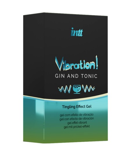 INTT - POTENTE ESTIMULANTE  ÍNTIMO GEL VIBRADOR LIQUIDO GIN & TONIC 15ML