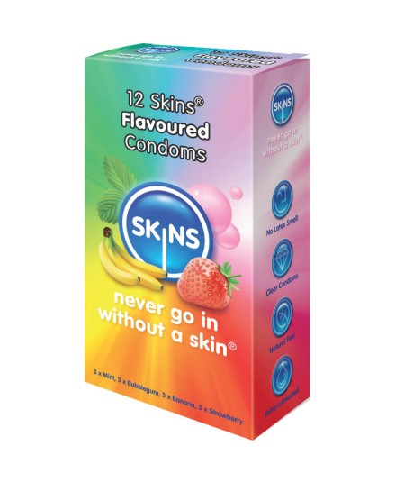 SKINS PRESERVATIVO SABORES VARIOS 12 UDS