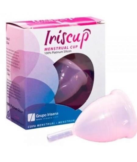 IRISCUP - COPA MESTRUAL ROSA PEQUEÑA + BOLSA ESTERILIZADORA GRATIS