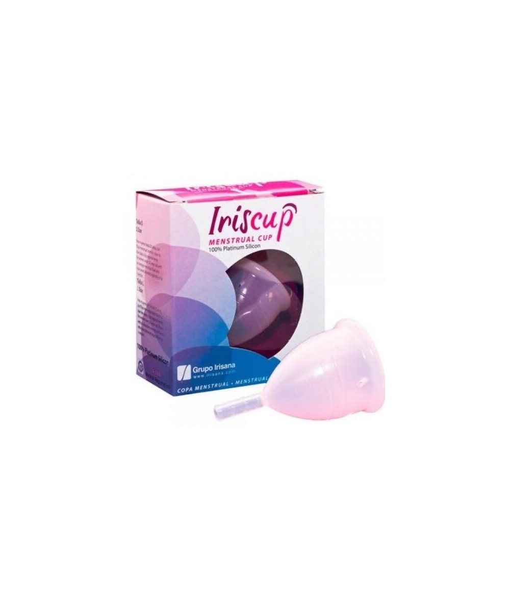 IRISCUP - COPA MESTRUAL ROSA PEQUEÑA + BOLSA ESTERILIZADORA GRATIS