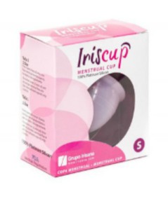 IRISCUP - COPA MESTRUAL ROSA PEQUEÑA + BOLSA ESTERILIZADORA GRATIS