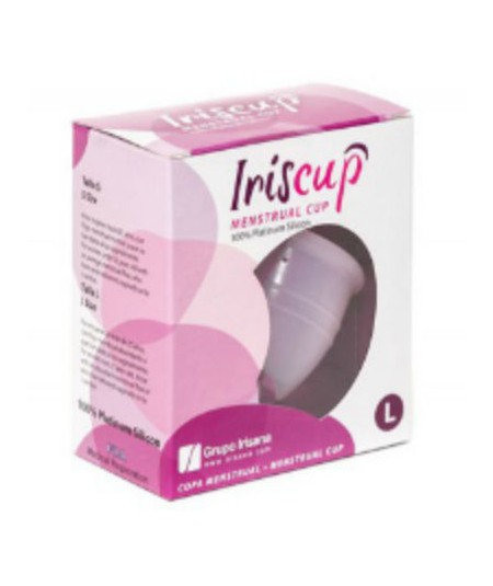 IRISCUP - COPA MESTRUAL ROSA GRANDE + BOLSA ESTERILIZADORA GRATIS