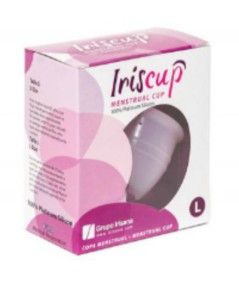 IRISCUP - COPA MESTRUAL ROSA GRANDE + BOLSA ESTERILIZADORA GRATIS