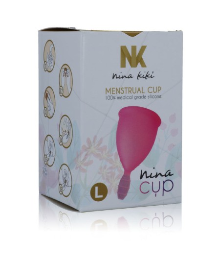 NINA CUP COPA MENSTRUAL TALLA L ROSA