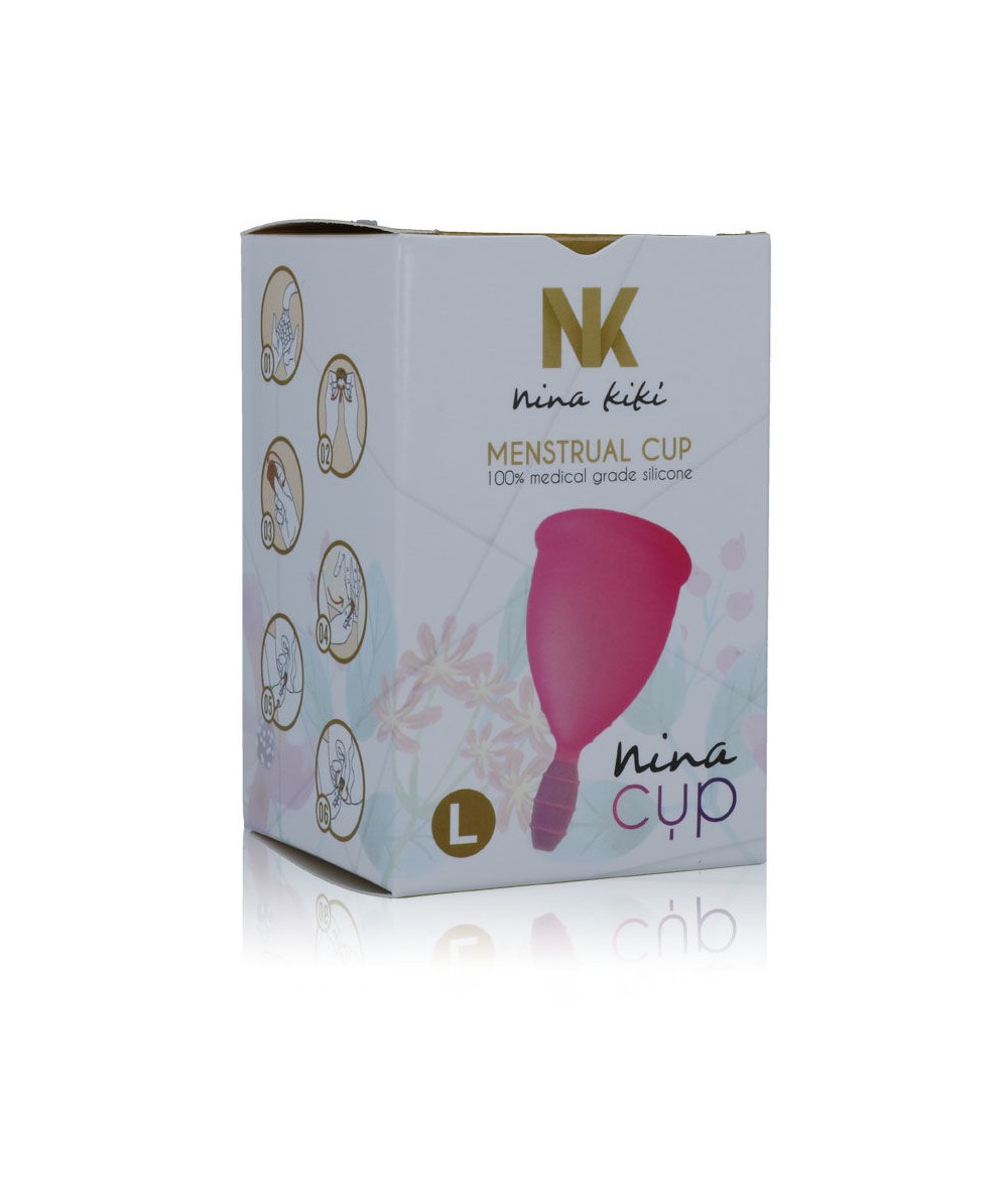 NINA CUP COPA MENSTRUAL TALLA L ROSA