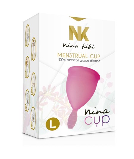 NINA CUP COPA MENSTRUAL TALLA L ROSA