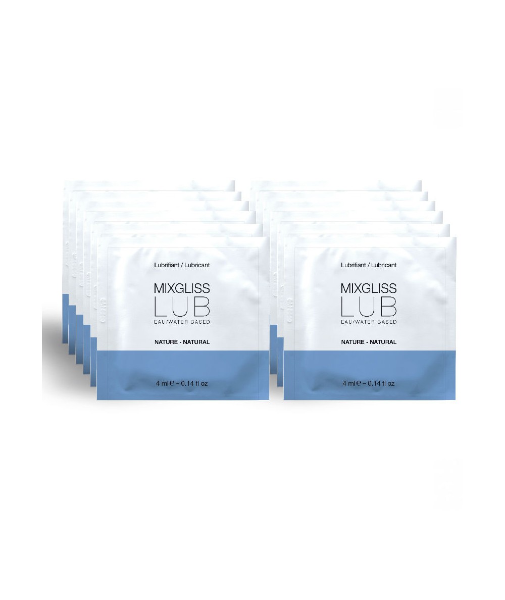 MIXGLISS LUBRICANTE BASE DE AGUA NATURAL 12 MONODOSIS 4ML