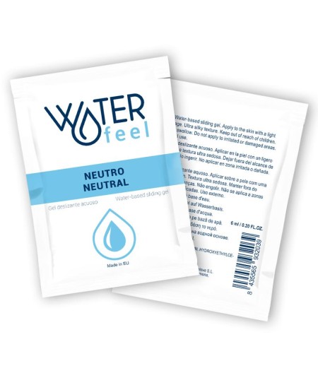 WATERFEEL GEL DESLIZANTE BASE AGUA - NEUTRO 6 ML