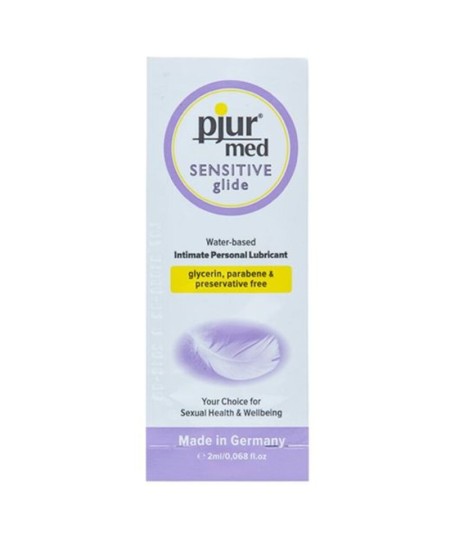 PJUR MED SENSITIVE GLIDE LUBRICANTE BASE AGUA 2 ML