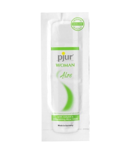 PJUR WOMAN ALOE LUBRICANTE BASE AGUA 2 ML