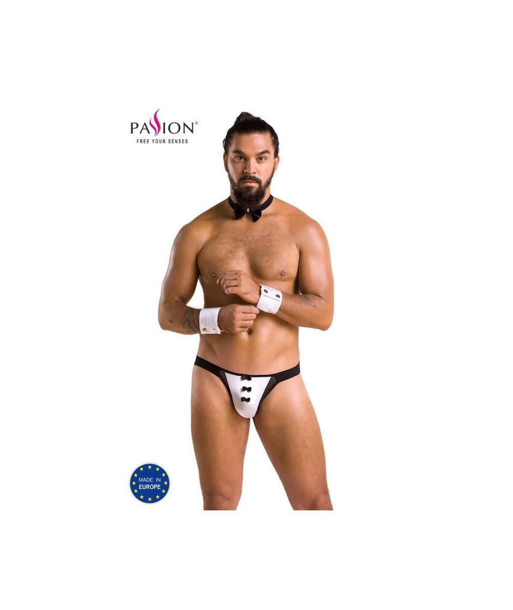 PASSION 036 SLIP ALFROJO NEGRO S/M