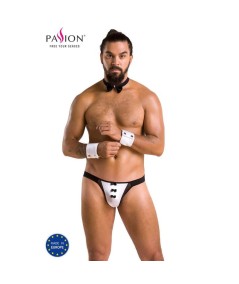 PASSION 036 SLIP ALFROJO NEGRO S/M