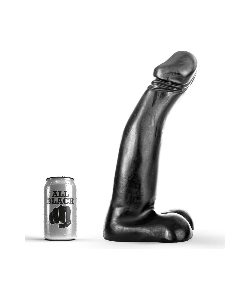 ALL BLACK - DILDO REALISTA NEGRO FISTING 29 CM